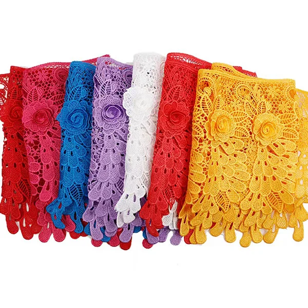 Guipure Polyester Lace Water Soluble 3d Lace Trim