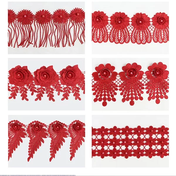 Guipure Polyester Lace Water Soluble 3d Lace Trim