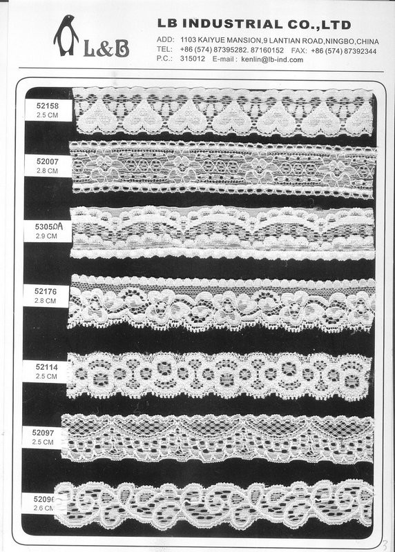 Hot Sale Fancy Nylon Spandex Lace Stretch Lace Trim Elastic Lace for Underwear and Lingerie